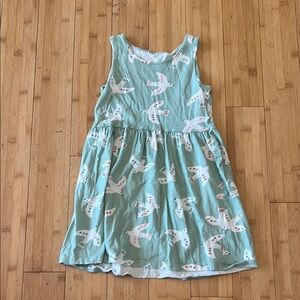 H&M Blue and White Casual Sleeveless Sundress